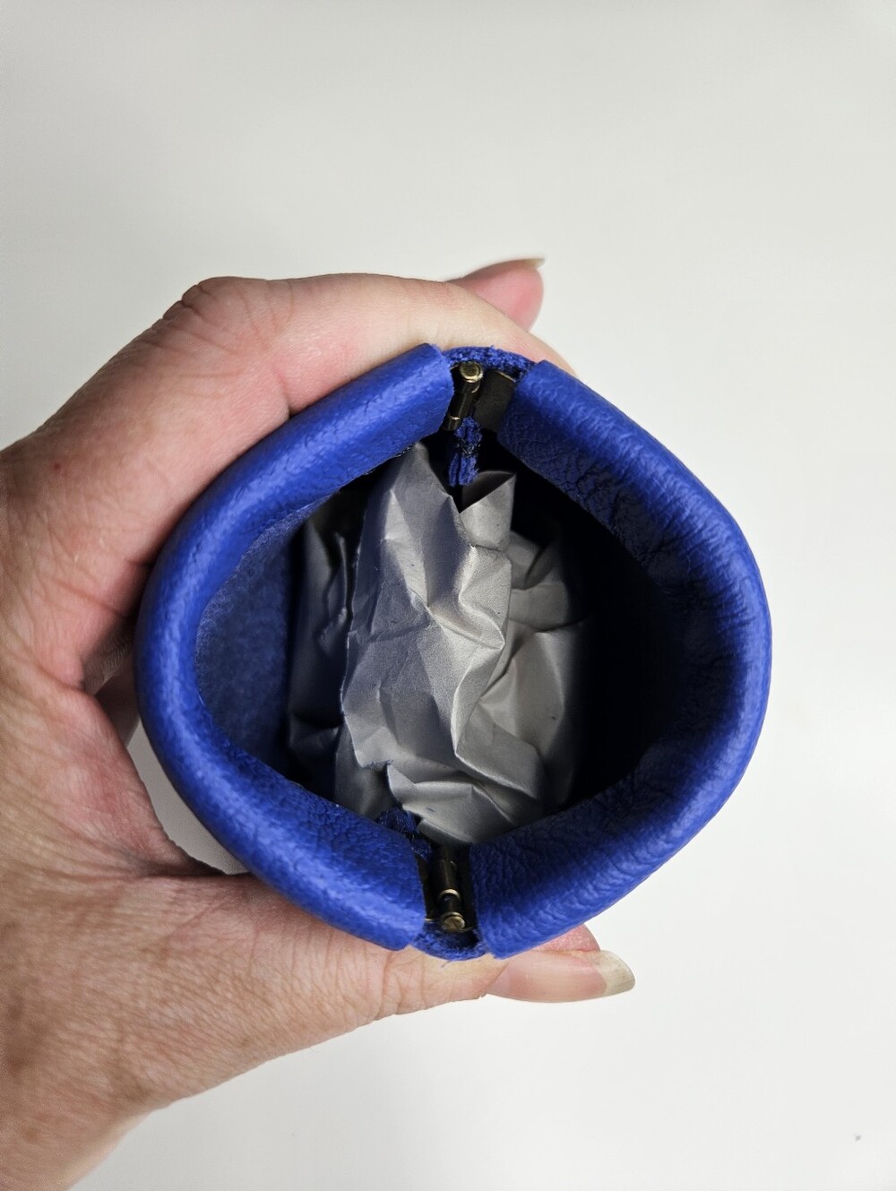 Portland Leather Goods Molino Blue Penny Pouch - Picture 6 of 11